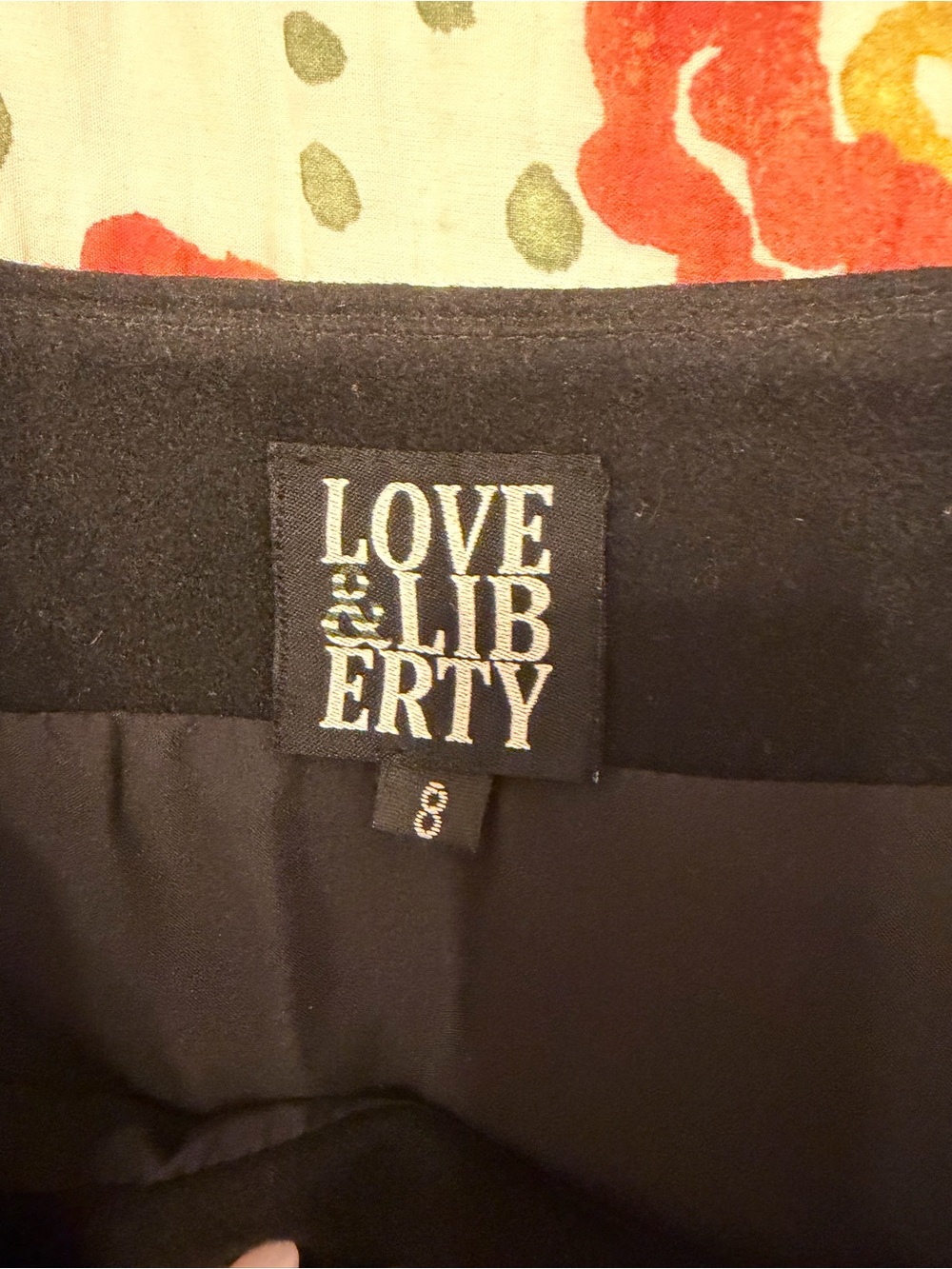Love Liberty Black Flared skater Mini Skirt - Picture 2 of 2